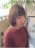 髪質改善ストレート×ボブスタイル