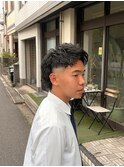マレットヘア×フェードカット