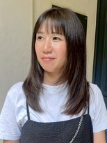 ナック ウメダ(knack UMEDA) シースルーバング×透明感グレージュレイヤー