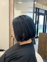 シア 綾瀬店(SHEER) ブルーブラックのアンブレラカラー