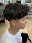 横浜メンズカットメンズパーマ波巻きスパイラルパーマツイスパ