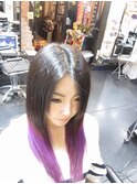 夏休み限定ヘアカラー♪グラデパープル。～可愛い双子ちゃん～