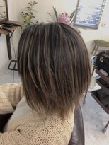 美容室ふうたん&nbsp;バレイヤージュカラー　ベージュベース