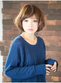 【Ria Ankh 石川台】大人女性の丸みショートボブ
