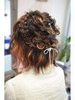 ポタム 東中野(potamu)&nbsp;ボブ編み込みアレンジ