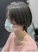 透け感◎バング×マッシュショートボブ×秋先取りスタイル