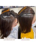 美髪ストレート　ツヤ髪　髪質改善