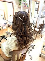 ロカット サロン(Roquat Salon)&nbsp;編み込みハーフアップ【ヘアアレンジ/立川/国分寺/八王子/立川】