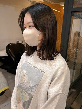 ベイルーム(BAYROOM by HONEY omotesando) 大人可愛い20代30代40代切りっぱなしくびれロブ×シアーグレー