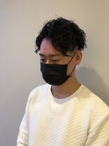 スパイラルパーマ×ツーブロック
