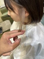 グレースマンカフェ(GRACE MAN CAFE)&nbsp;インナーカラー　ミルクティーベージュカラー