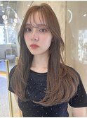 韓国風前髪×レイヤーカット【髪質改善/新宿/レイヤーカット】