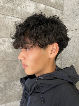 ニアウ 伊勢崎連取店(Niau) メンズマッシュ波巻きスパイラルパーマ
