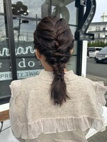 ニド(2do)&nbsp;ショコラブラウン＋編みおろしアレンジ