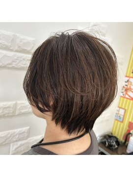 エス ハート オブ ヘアー 名東店(Heart of HAIR) 【ES佐藤】SummerStyle白髪ぼかし艶カラー