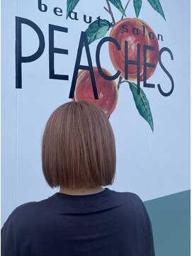ピーチズ(Peaches) 切りっぱなしボブ