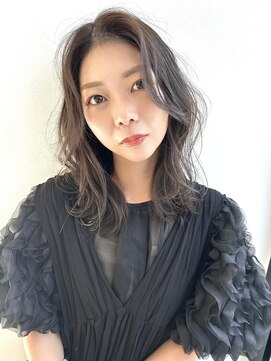 リリアン(rilliant U’s brilliant) 【rilliant】顔周りレイヤーカット×透け感カーキグレージュ