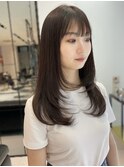《アイカワ》レイヤーカット×チョコレートブラウン