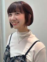 ニューヨークニューヨーク 垂水店(NYNY)&nbsp;ラベンダーピンク/ゆるふわボブ/前下がり/ワイドバング