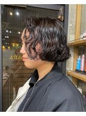ボブミニボブフレンチボブボブパーマニュアンスパーマ