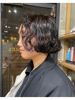 ナループロアオハナ(Nalu pu loa ohana)&nbsp;ボブミニボブフレンチボブボブパーマニュアンスパーマ