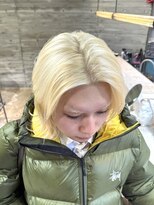 マニア(mania.)&nbsp;抜きっぱなしブロンドホワイトメンズハイトーンリタッチブリーチ