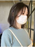 天神大名顔周りレイヤーカットミディアムボブタッセルボブ今泉