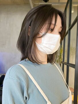 テクネ 天神大名(techne) 天神大名顔周りレイヤーカットミディアムボブタッセルボブ今泉