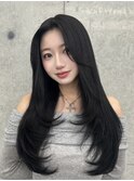 艶黒髪！人気のダークグレージュ♪ 透明感カラー