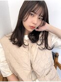 kico☆シースルーバング×アッシュブラック×レイヤーロング