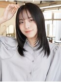 レイヤーカット/ハッシュカット/顔周り/ハイレイヤー/ミディアム