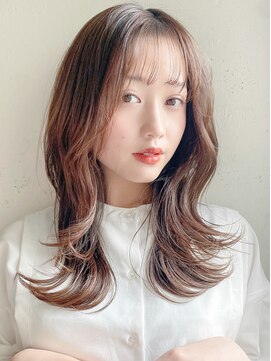 レア 表参道(L'ea) 暗髪クラゲヘアーオリーブグレー小顔ココアベージュ