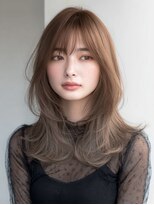 ダル 渋谷/表参道(DAL.)&nbsp;ハッシュカットミディアムレイヤーシャギー韓国ヘア