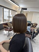 ファブ 銀座(fav) ミディアムボブ ソフトグレージュ