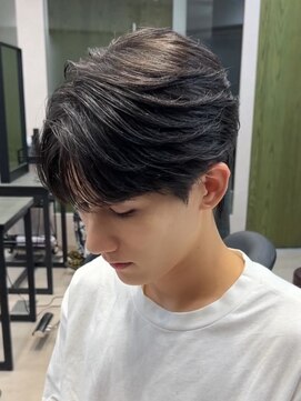 エルマーク 本山(L-MARK) センターパート/フェザーパーマ/スパイラルパーマ/men's