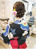 浴衣シニヨンアレンジ【ヘアアレンジ  立川/立川南/八王子】