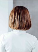 簡単スタイリング♪うるツヤ愛されブラウン☆ボブ