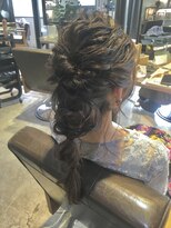 ブルック アーク 春日部店(brook ark)&nbsp;お呼ばれ編み下ろしヘアアレンジ