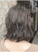 【unopulir永尾】大人かわいいレイヤーボブ☆透明感ベージュ