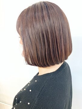 クオリス 上板橋店(QUALIS) 大人かわいい★ピンクアッシュ/顎ライン★ボブ/前下がり