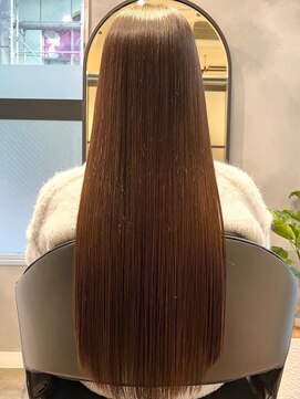 アリアバイエクラート 池袋店(ARiA by ECLART) 艶髪ストレート 髪質改善 ショコラベージュ