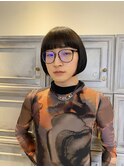 個性派ボブ