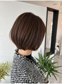 ショートボブ◎透明感ブラウン