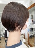 ショート チョコレート　モードヘア　大人ショート