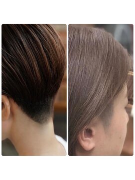 ナチュラリズムワイ(naturalism Y) ベリーショート、ボーイッシュ、女性刈り上げ、女性ツーブロック