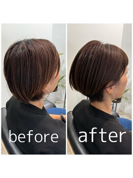 スピカ(SPICA) 【白髪ぼかし】ケアカラーコースお客様施術事例
