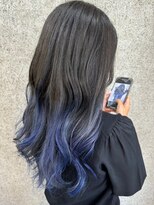 ガーディナ(Gardina)&nbsp;ブルーグレージュ　アッシュブラック　ハイトーン　ロング