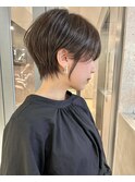 大人可愛い20代30代40代小顔ひし形ショートボブ丸み前下がり