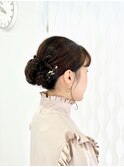 シニヨン ヘアセット