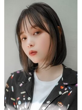 ギークス(GEEKS) 【GEEKS渋谷】イヤリングカラー/春カラー/伸ばしかけボブ/透明感